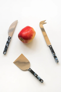 Cheese Knife Black/White | Set of 3