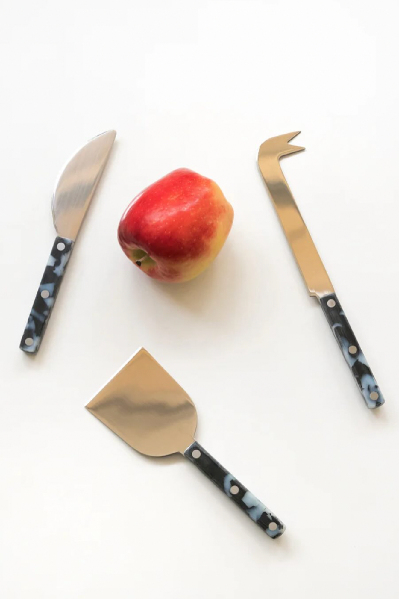 Cheese Knife Black/White | Set of 3