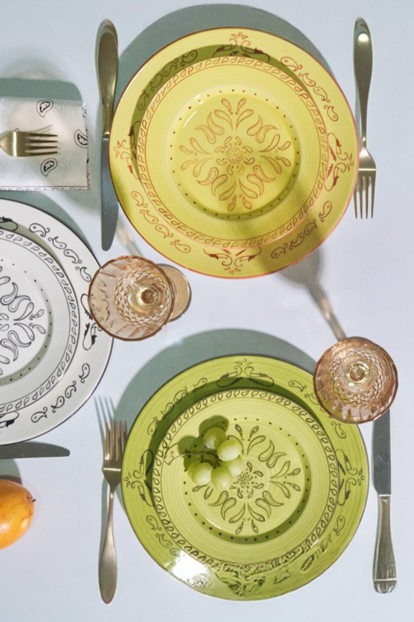 Gone Riding Dessert Plates Yellow | Set of 2