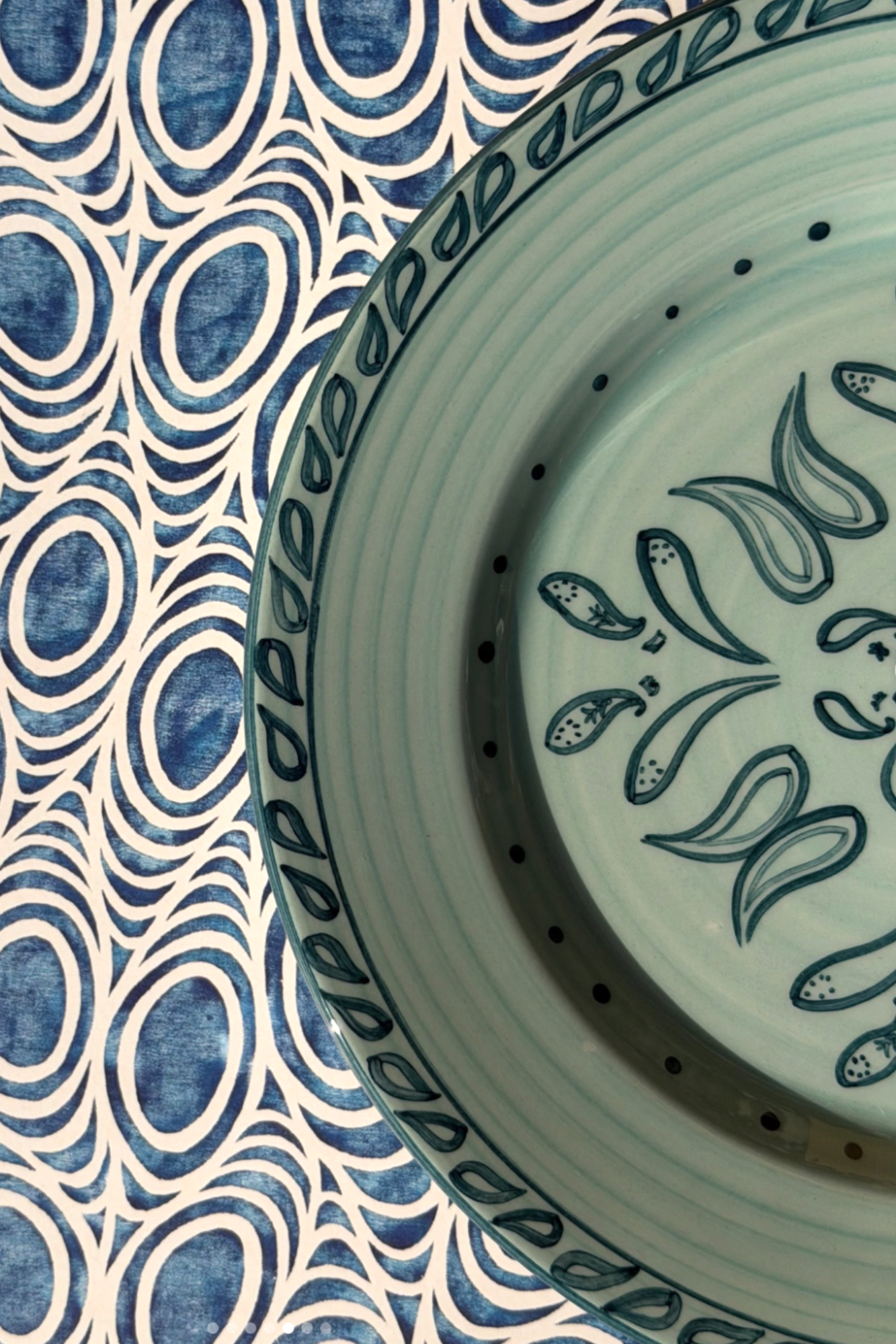 Gone Riding Dessert Plates Blue | Set of 2