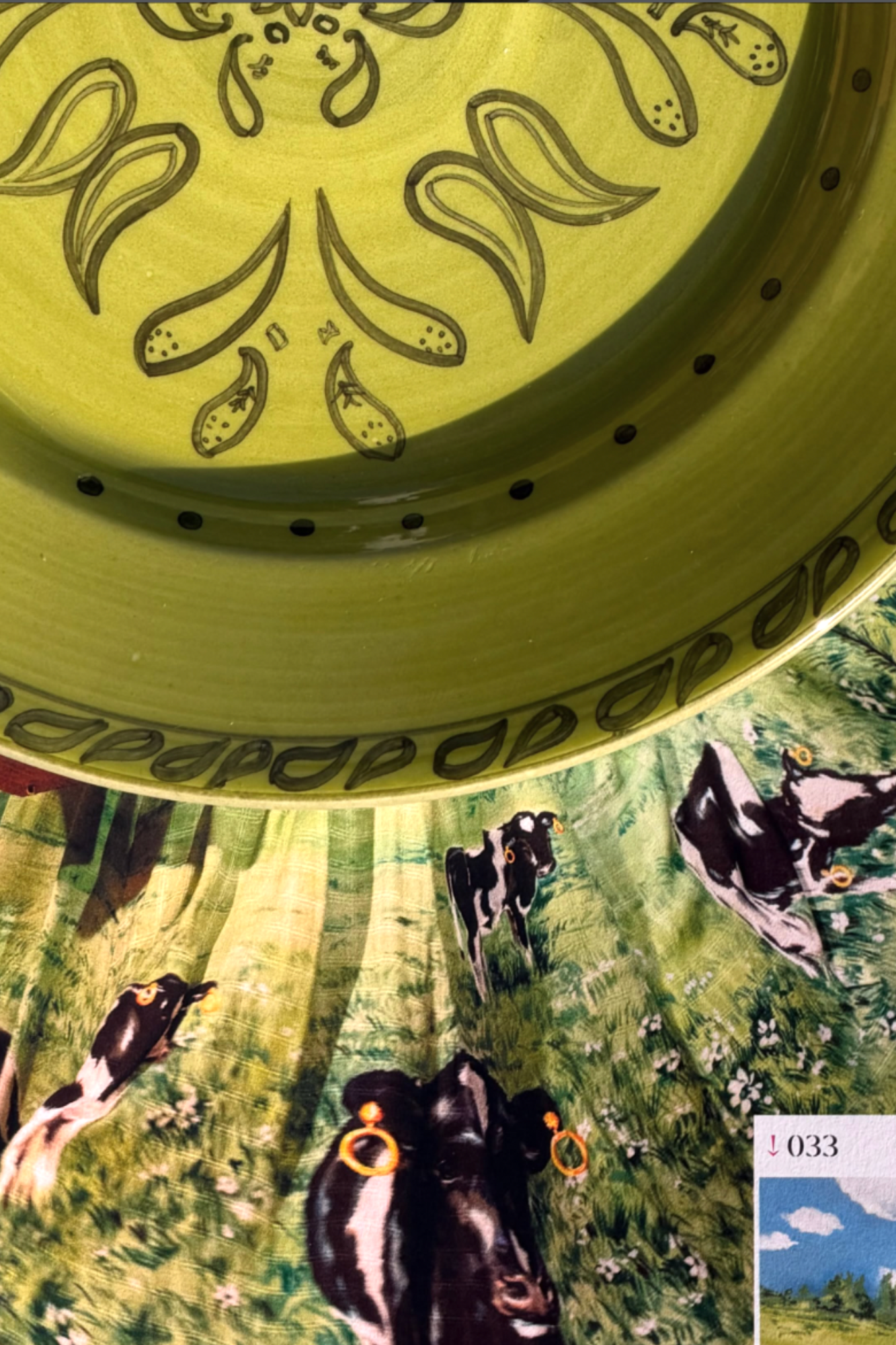 Gone Riding Dessert Plates Green | Set of 2