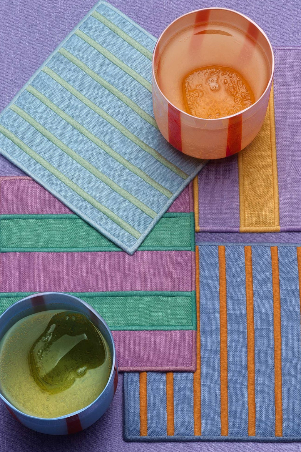 Stripe Party Cocktail Napkins
