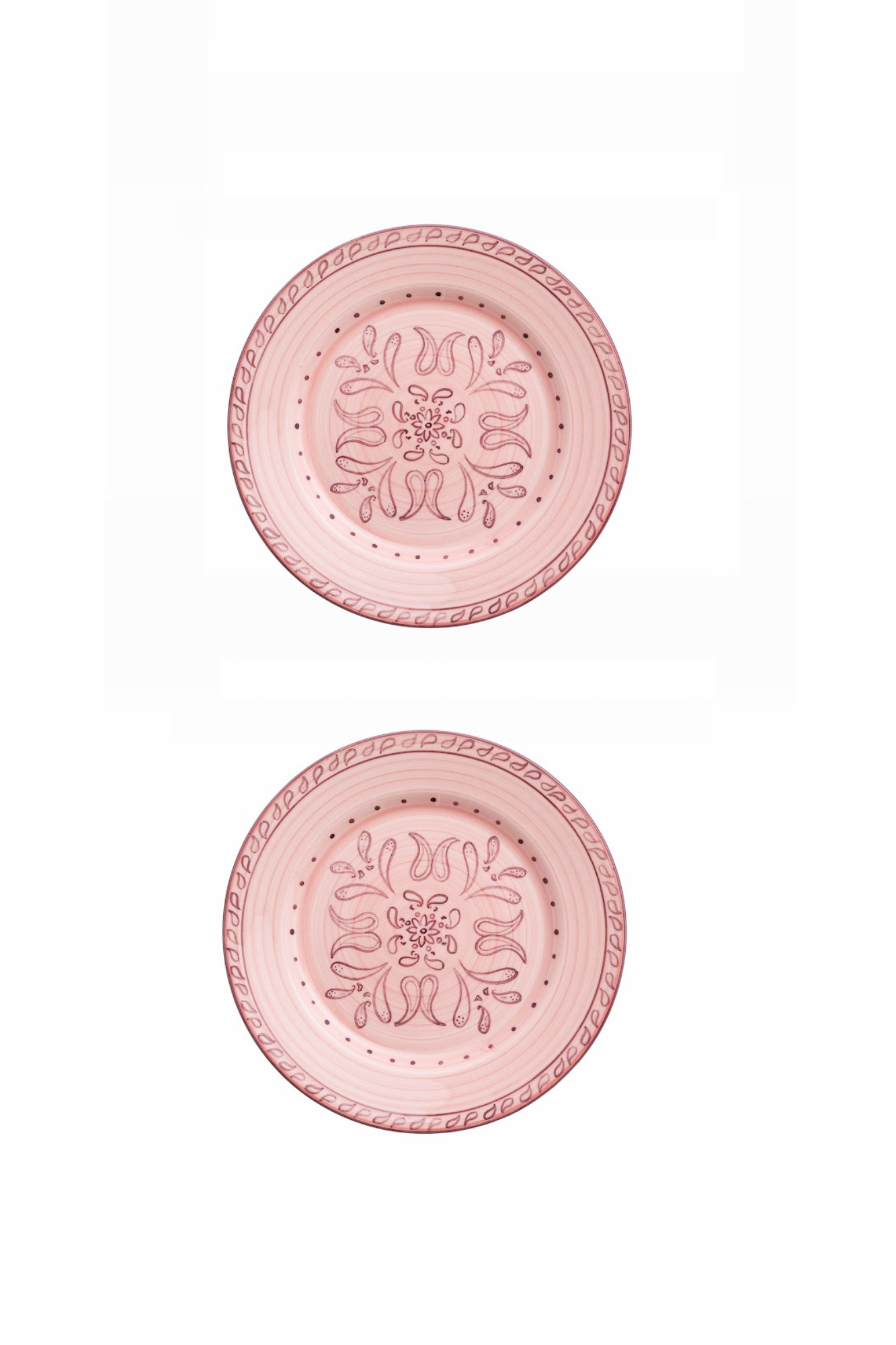 Gone Riding Dessert Plates Pink | Set of 2