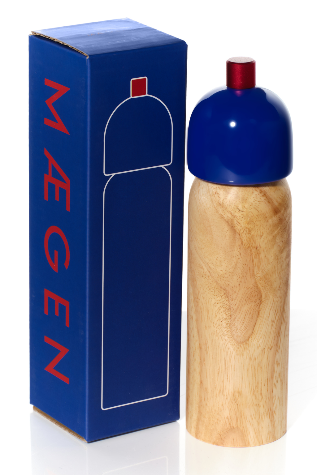 Small Salt & Pepper Grinder | Navy & Red