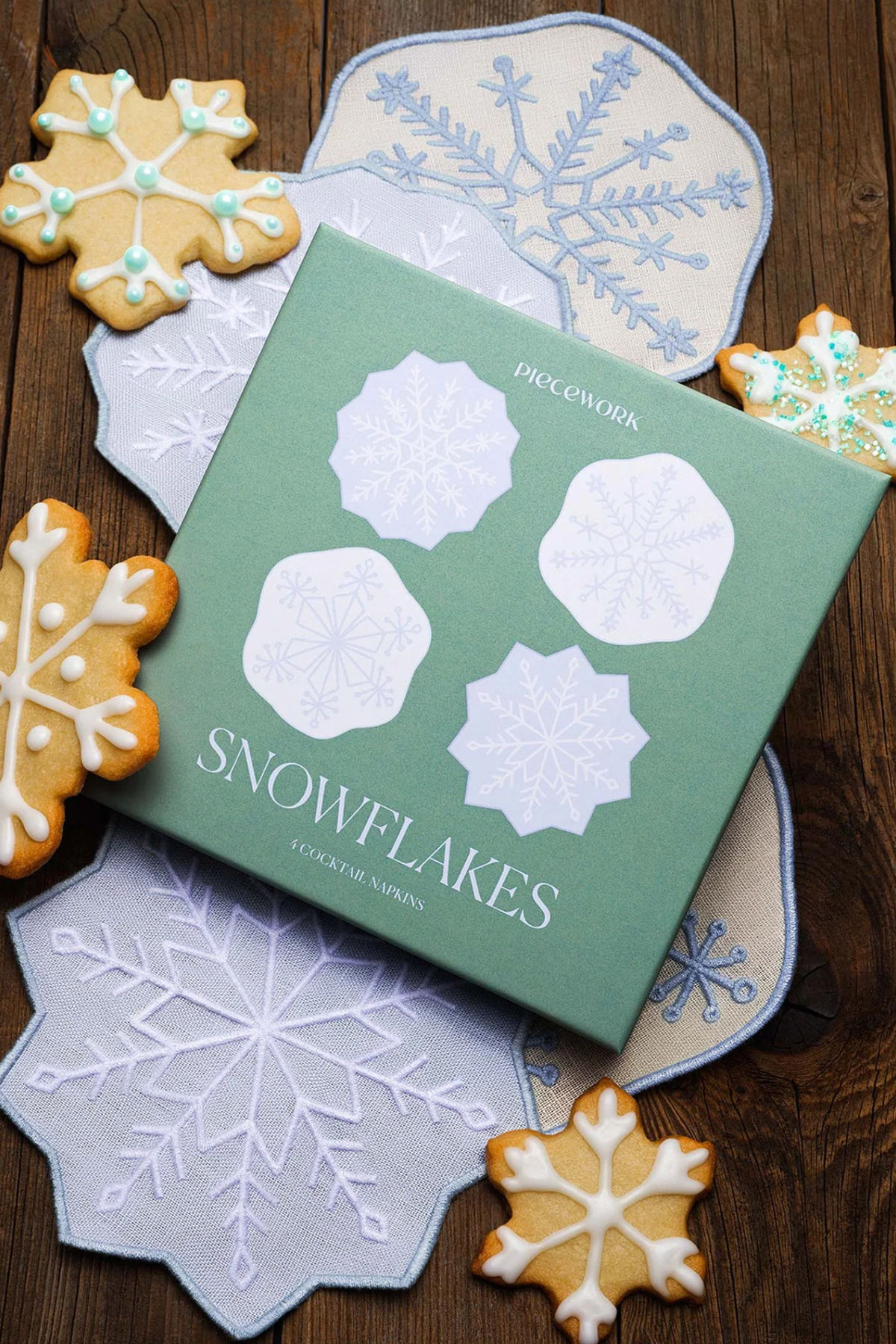 Snowflakes Cocktail Napkins