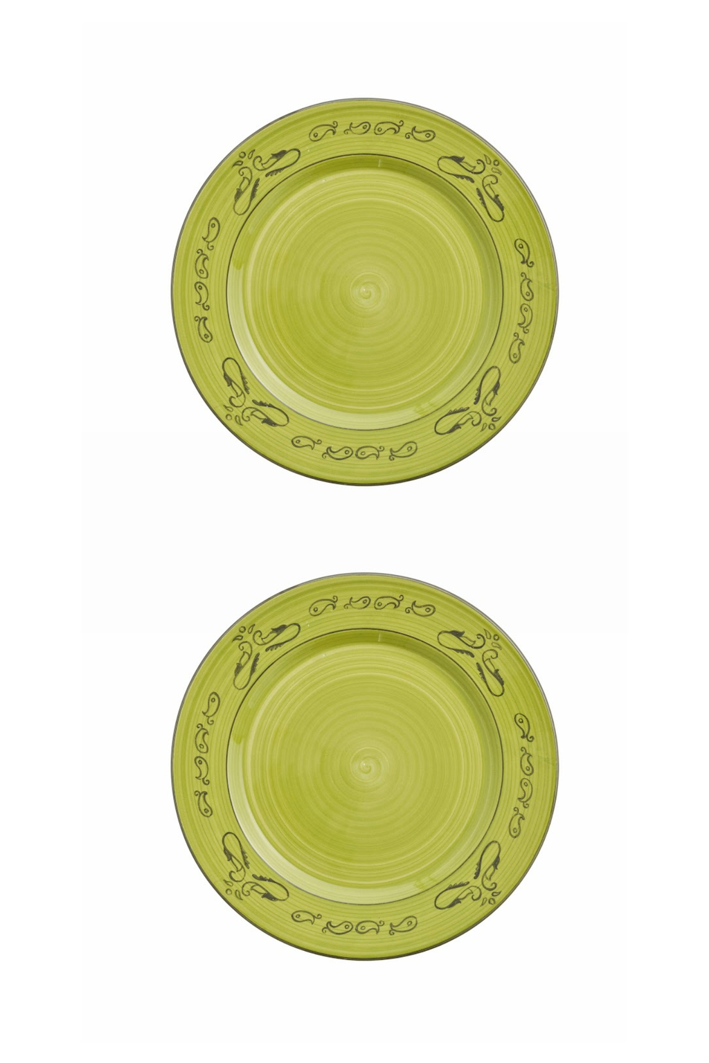 Gone Riding Dinner Plates Green | Set of 2