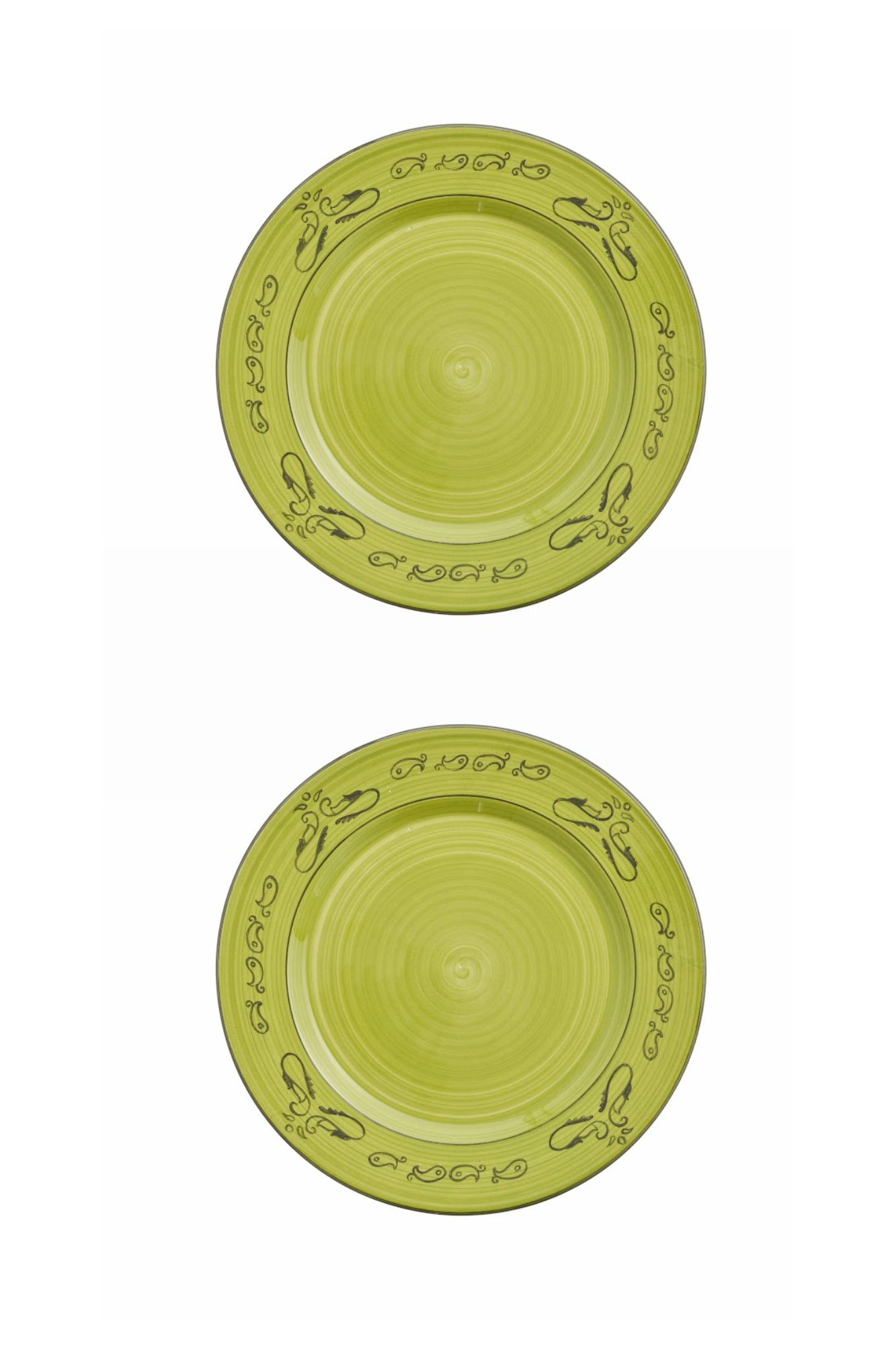 Gone Riding Dinner Plates Green | Set of 2