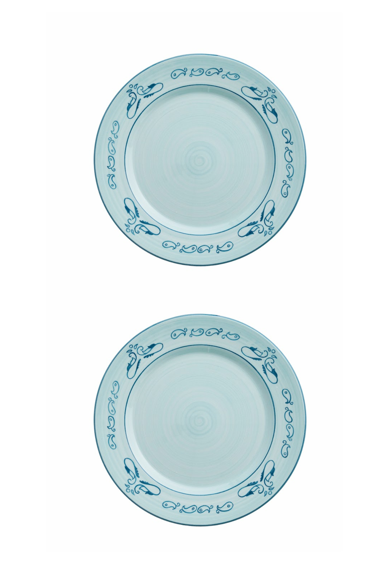 Gone Riding Dinner Plates Blue | Set of 2