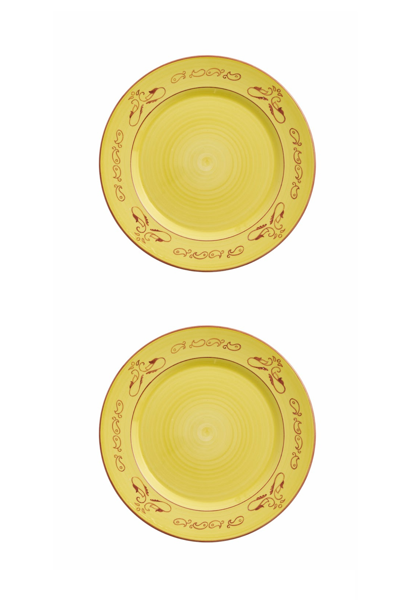Gone Riding Dinner Plates Yellow | Set of 2