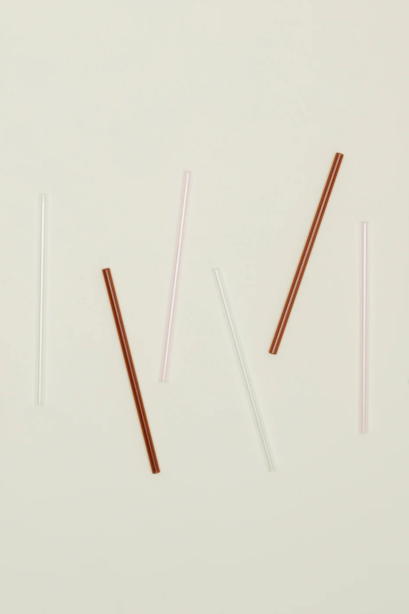 Essential Glass Straws Warm | Set of 6