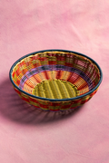 Woven Bowl | Green & Red