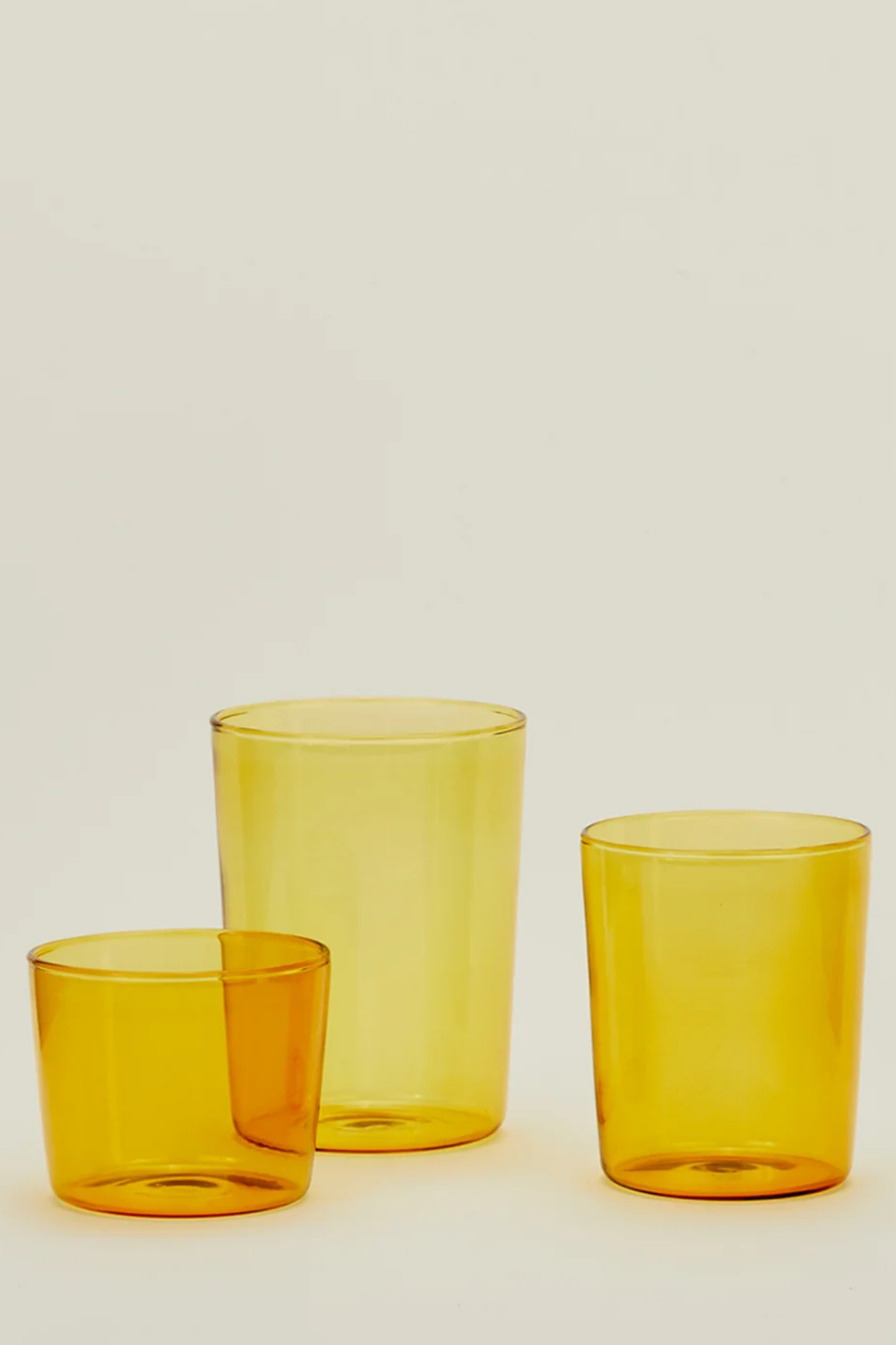 Essential Glassware Medium Amber | Set of 4