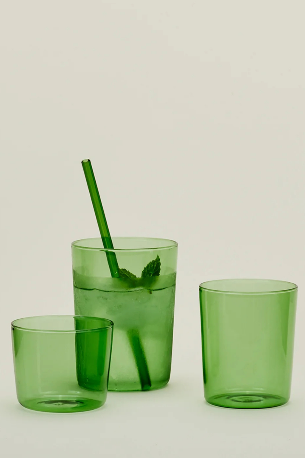 Essential Glassware Medium Green | Set of 4