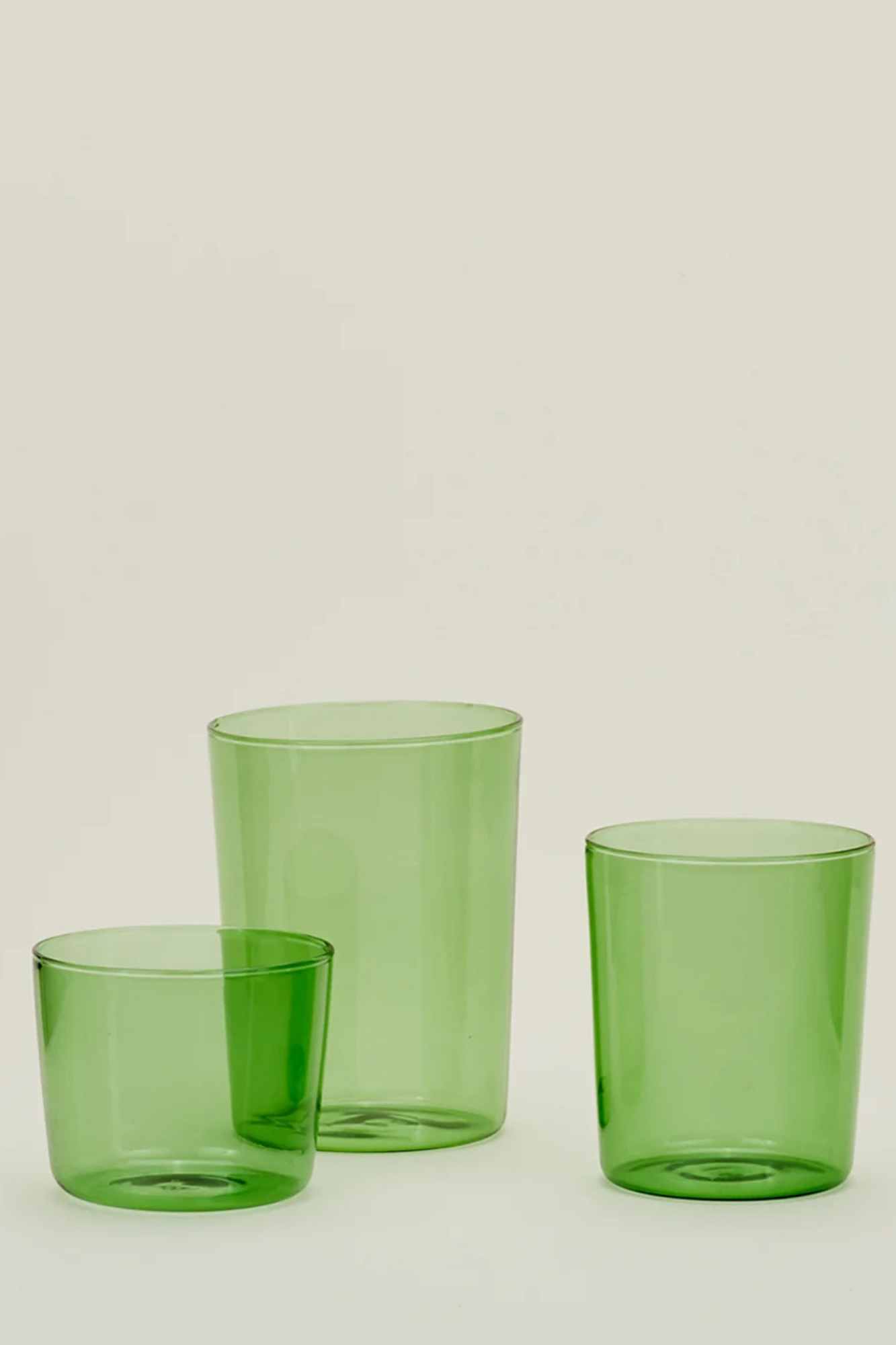 Essential Glassware Medium Green | Set of 4