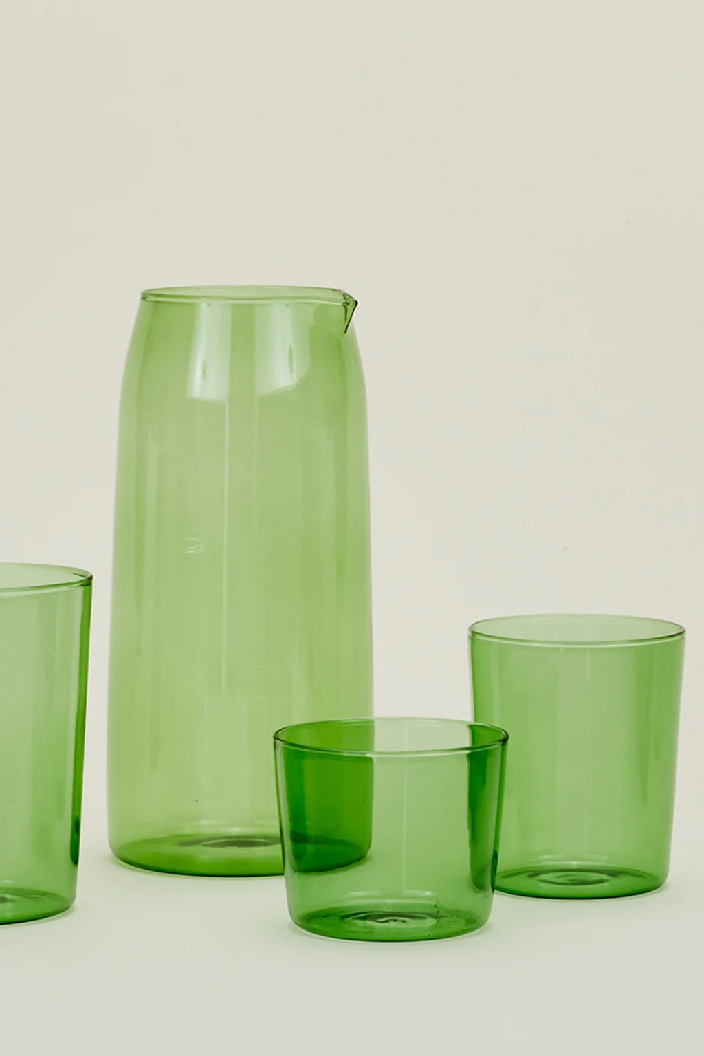 Essential Glassware Medium Green | Set of 4