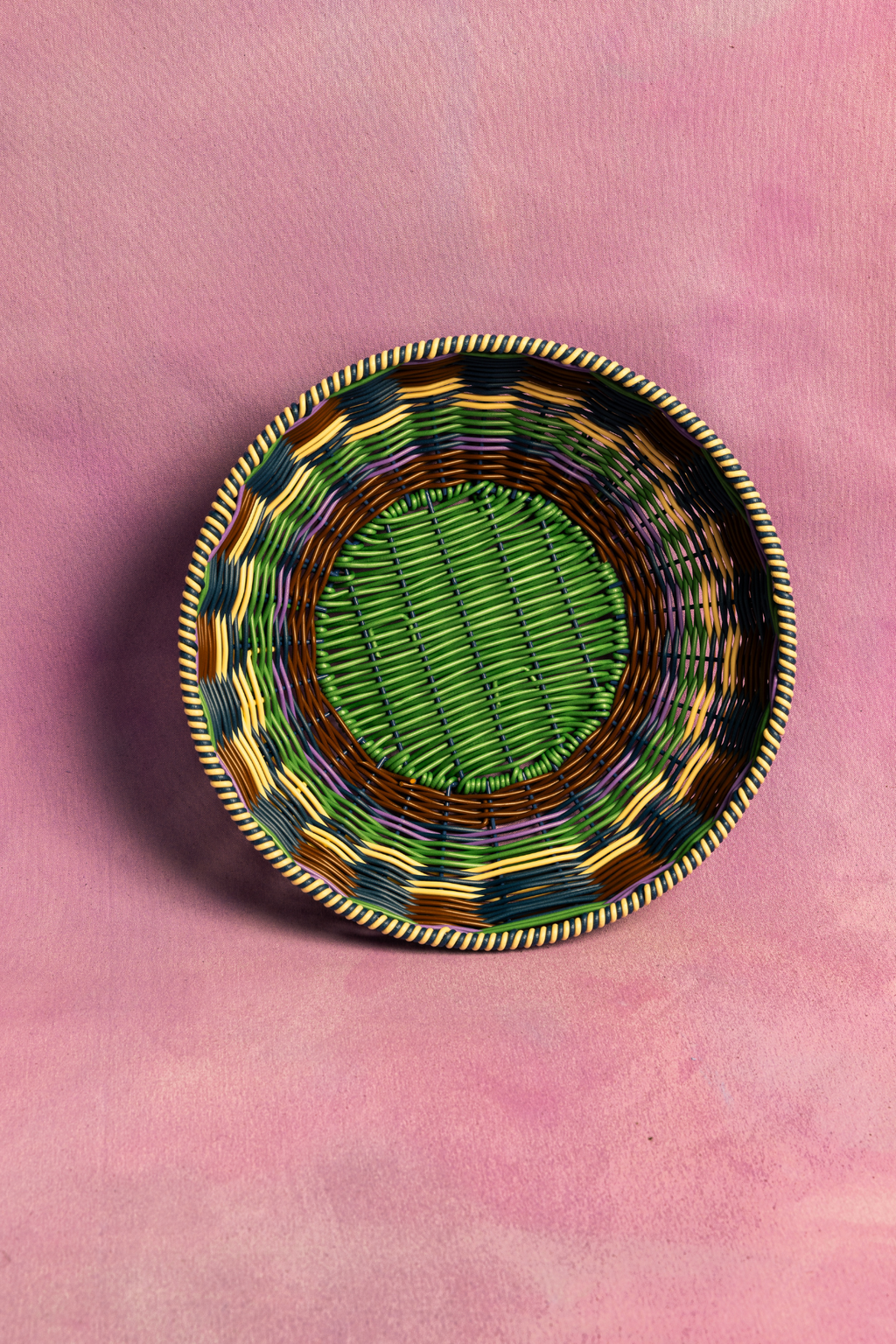 Woven Bowl | Brown & Green