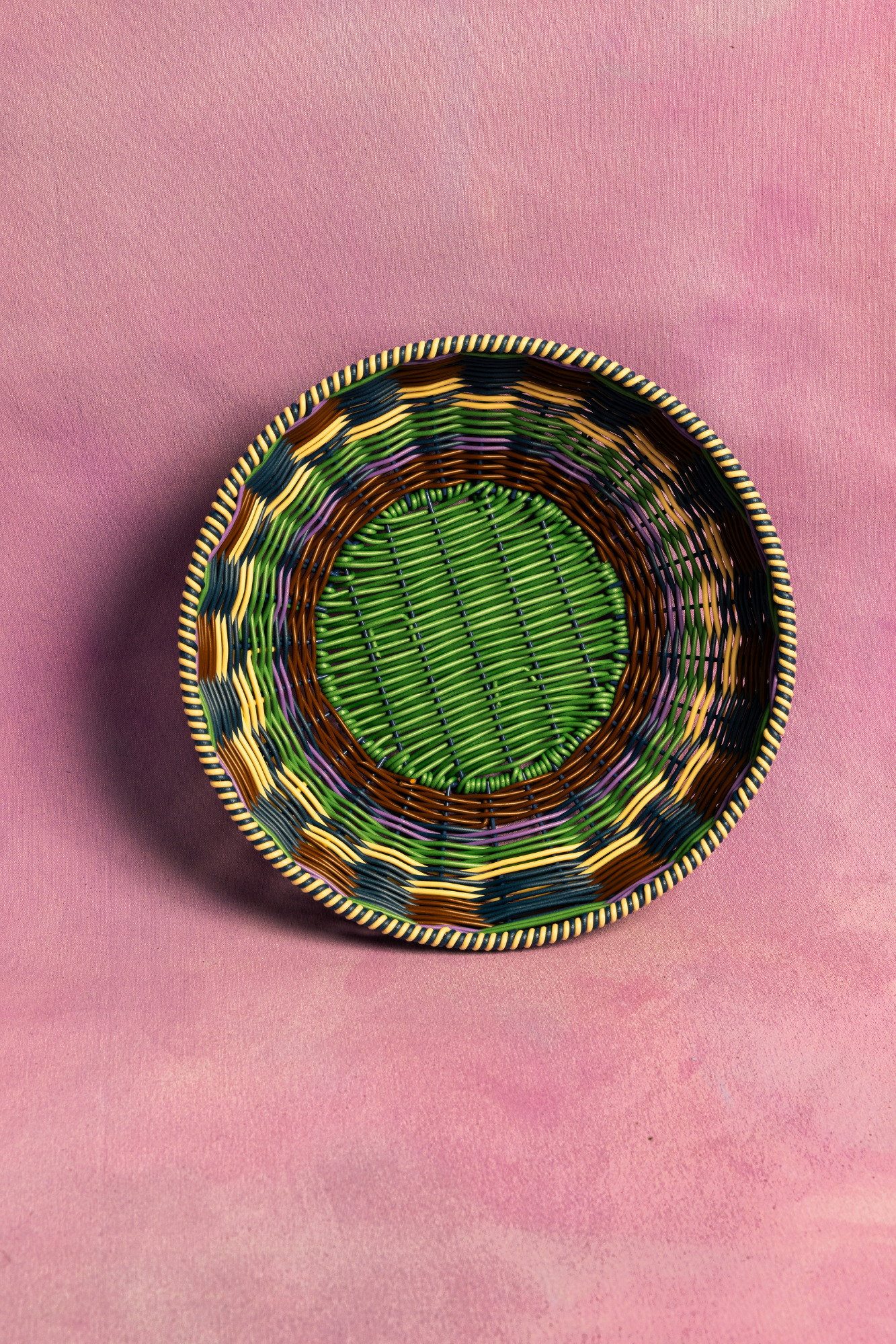 Woven Bowl | Brown & Green