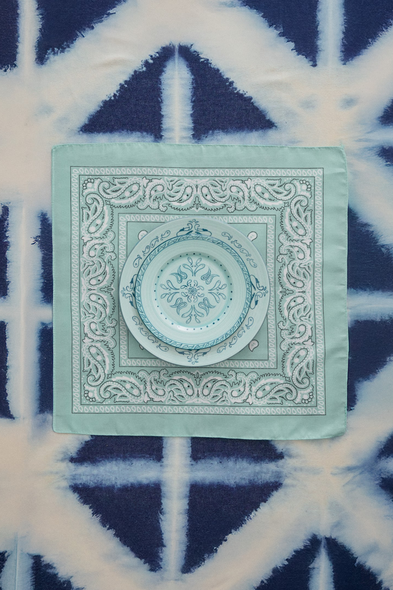 Gone Riding Dessert Plates Blue | Set of 2