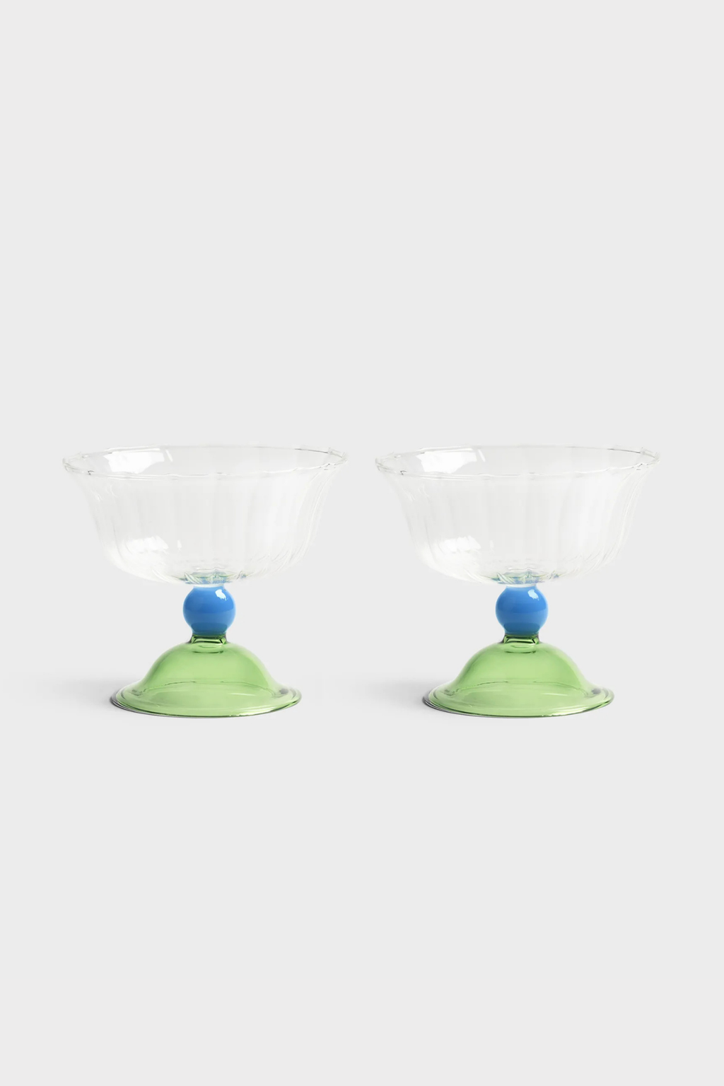 Coupe Tulip Green | Set of 2