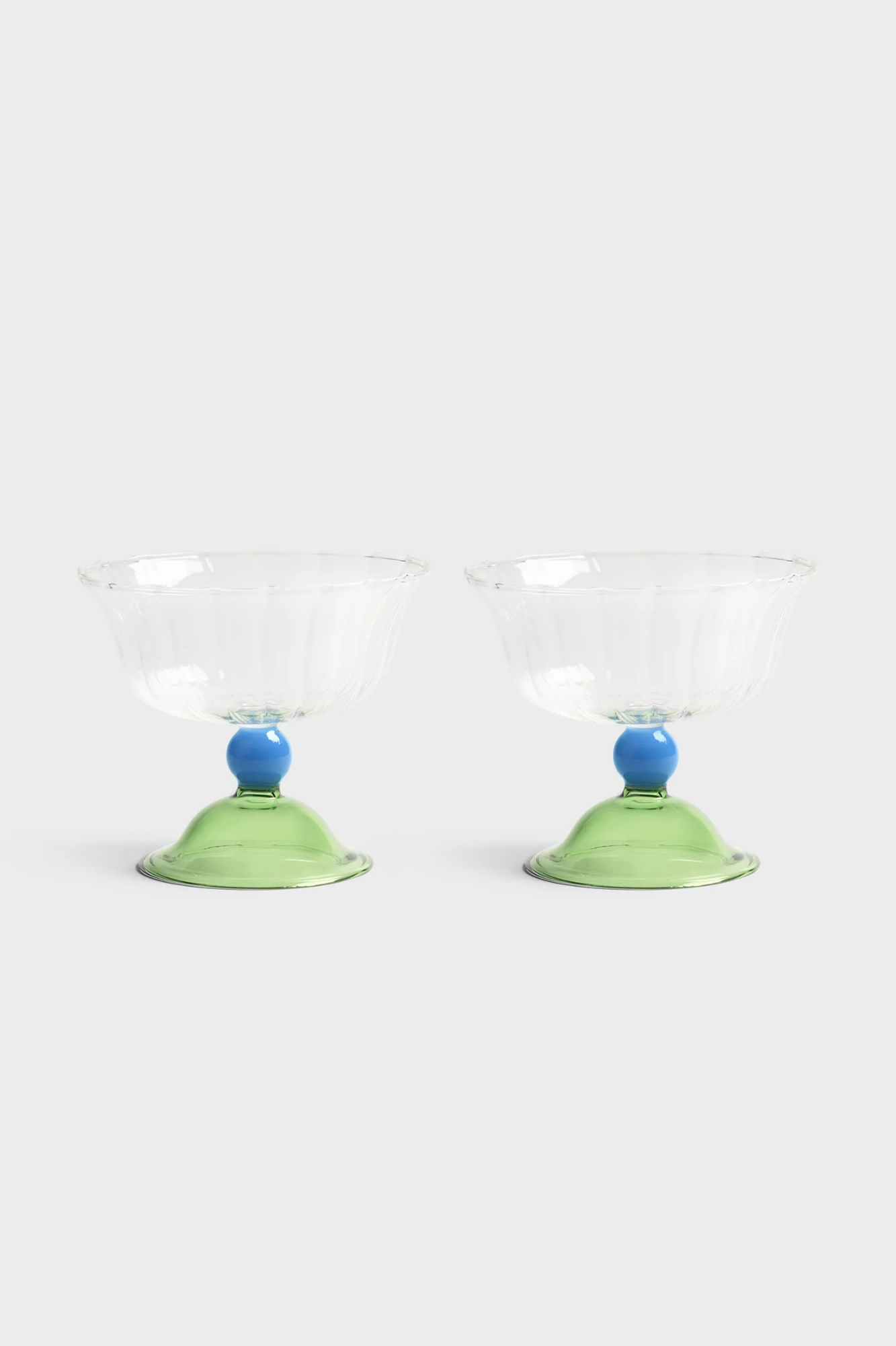Coupe Tulip Green | Set of 2