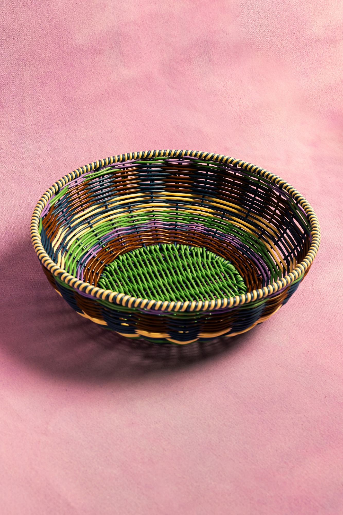 Woven Bowl | Brown & Green