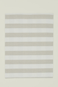 Essential Striped Dinner Placemat Ivory/Flax | Set of 4