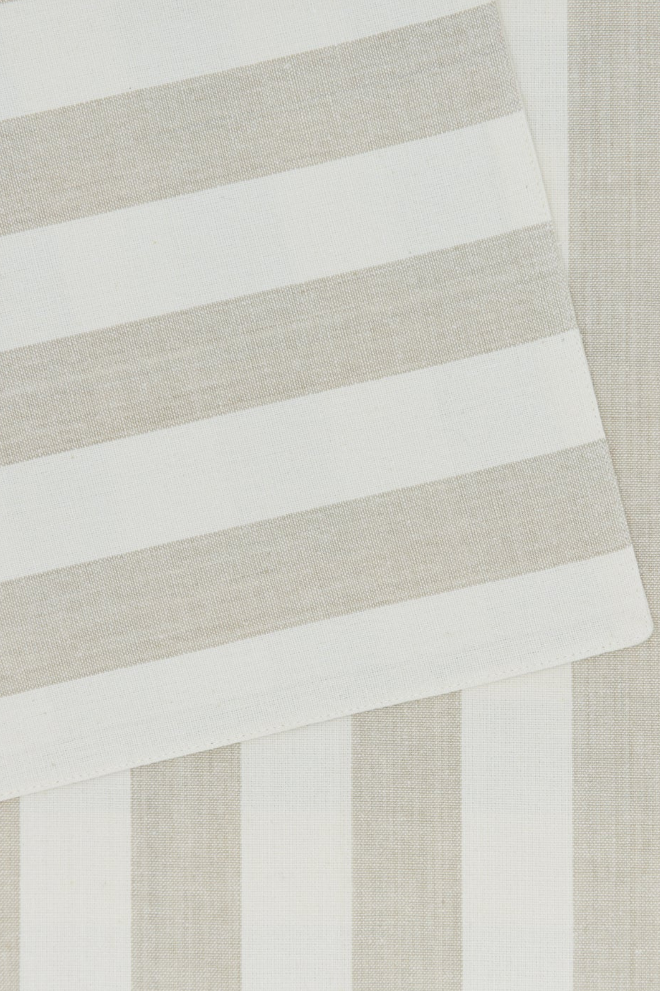 Essential Striped Dinner Placemat Ivory/Flax | Set of 4