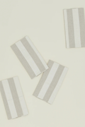 Essential Striped Dinner Napkin Ivory/Flax | Set of 4