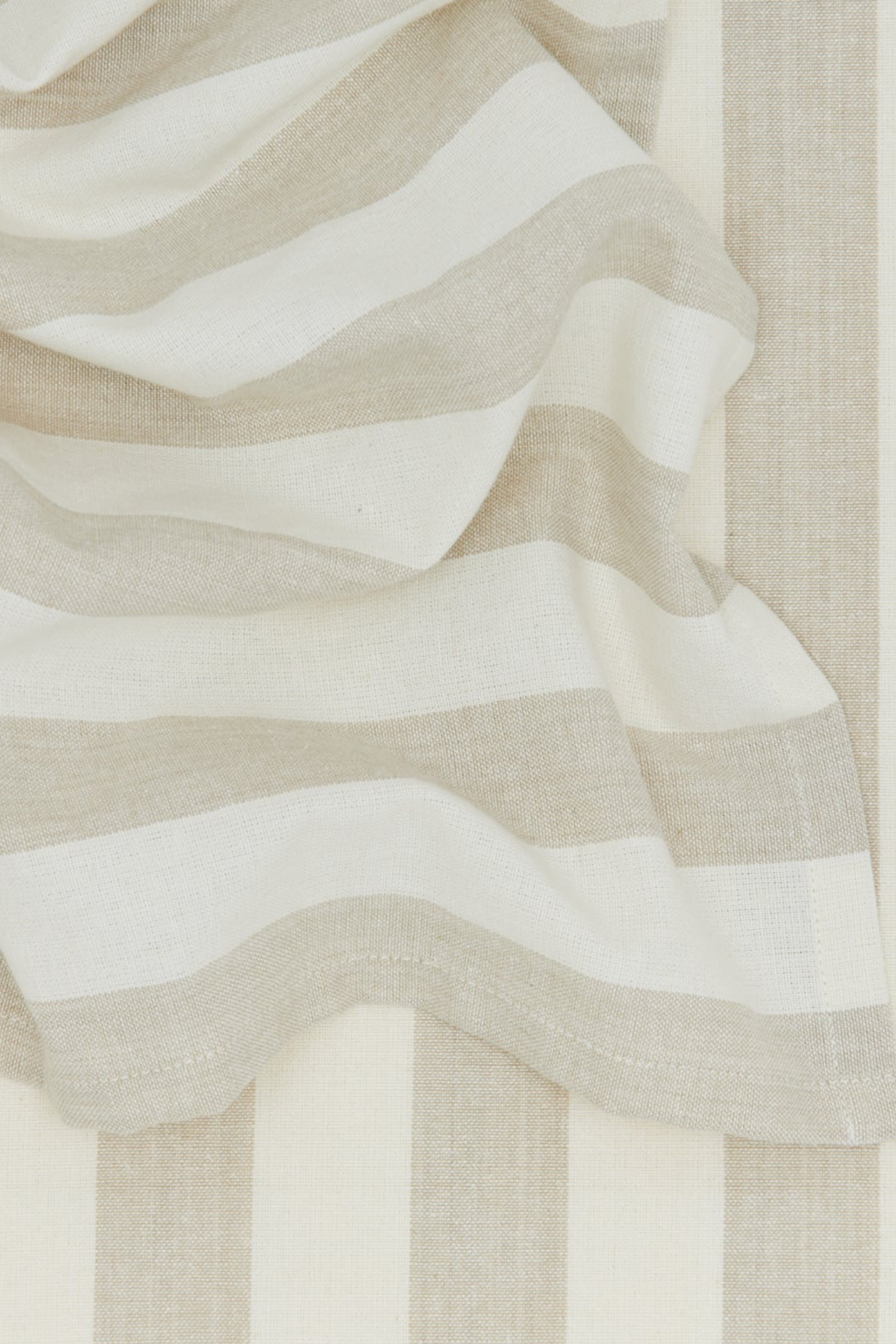 Essential Striped Dinner Napkin Ivory/Flax | Set of 4