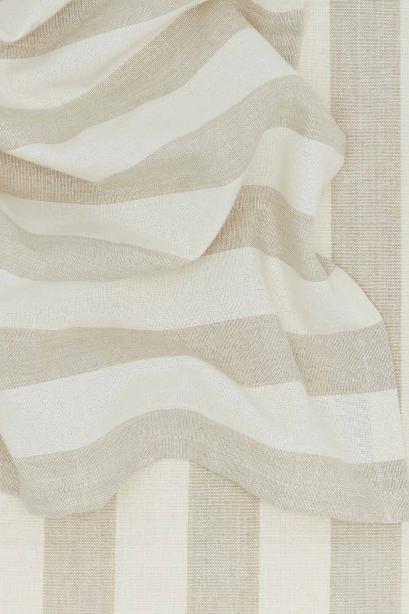 Essential Striped Dinner Napkin Ivory/Flax | Set of 4