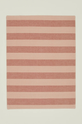 Essential Striped Dinner Placemat Blush/Terracota | Set of 4