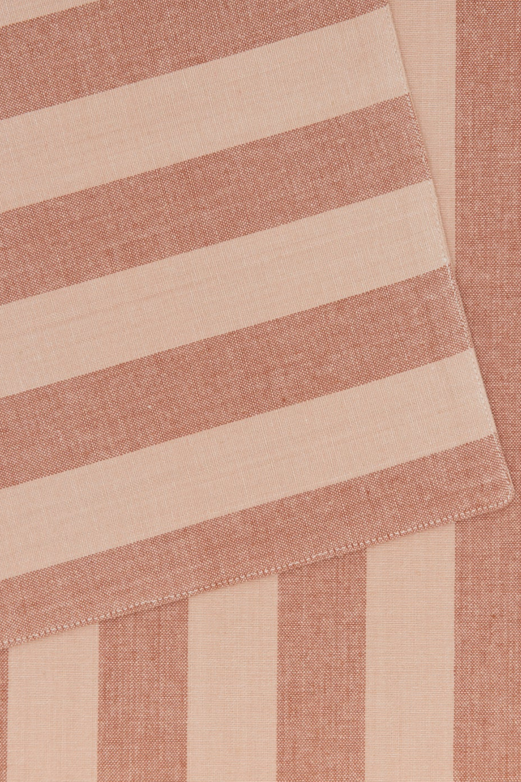 Essential Striped Dinner Placemat Blush/Terracota | Set of 4