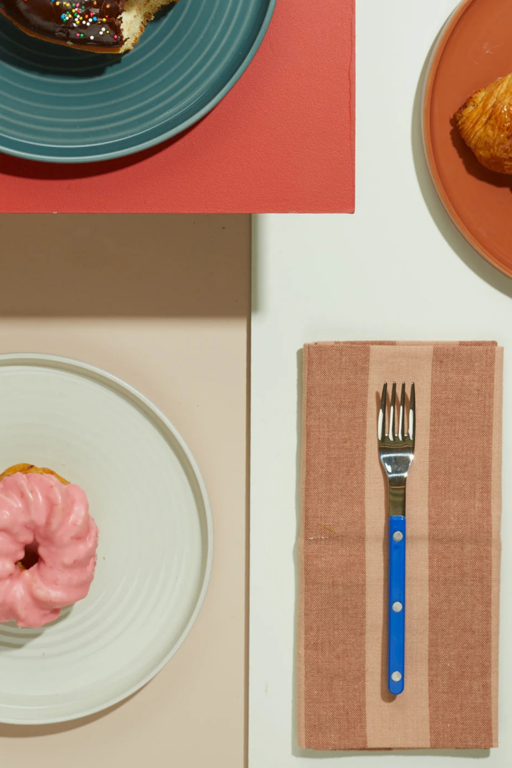 Essential Striped Dinner Napkin Blush/Terracota | Set of 4