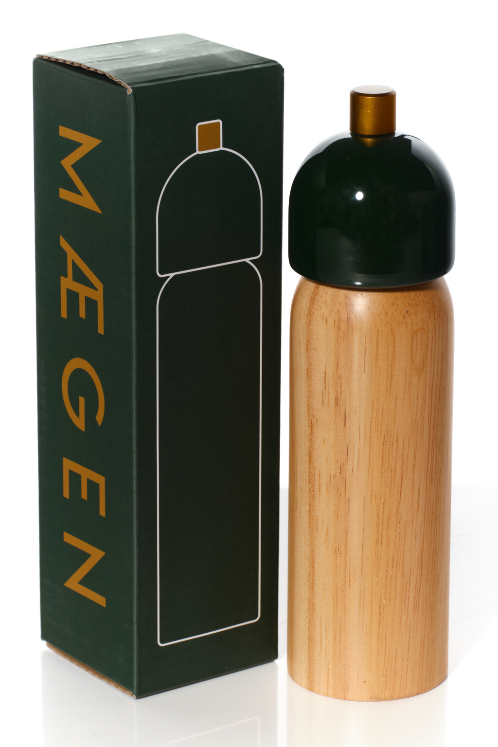 Small Salt & Pepper Grinder | Green & Gold