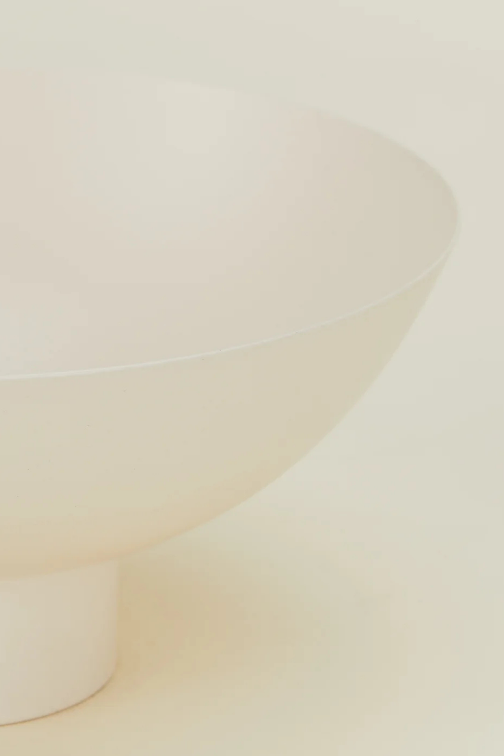 Essential Footed Bowl Large | Ivory