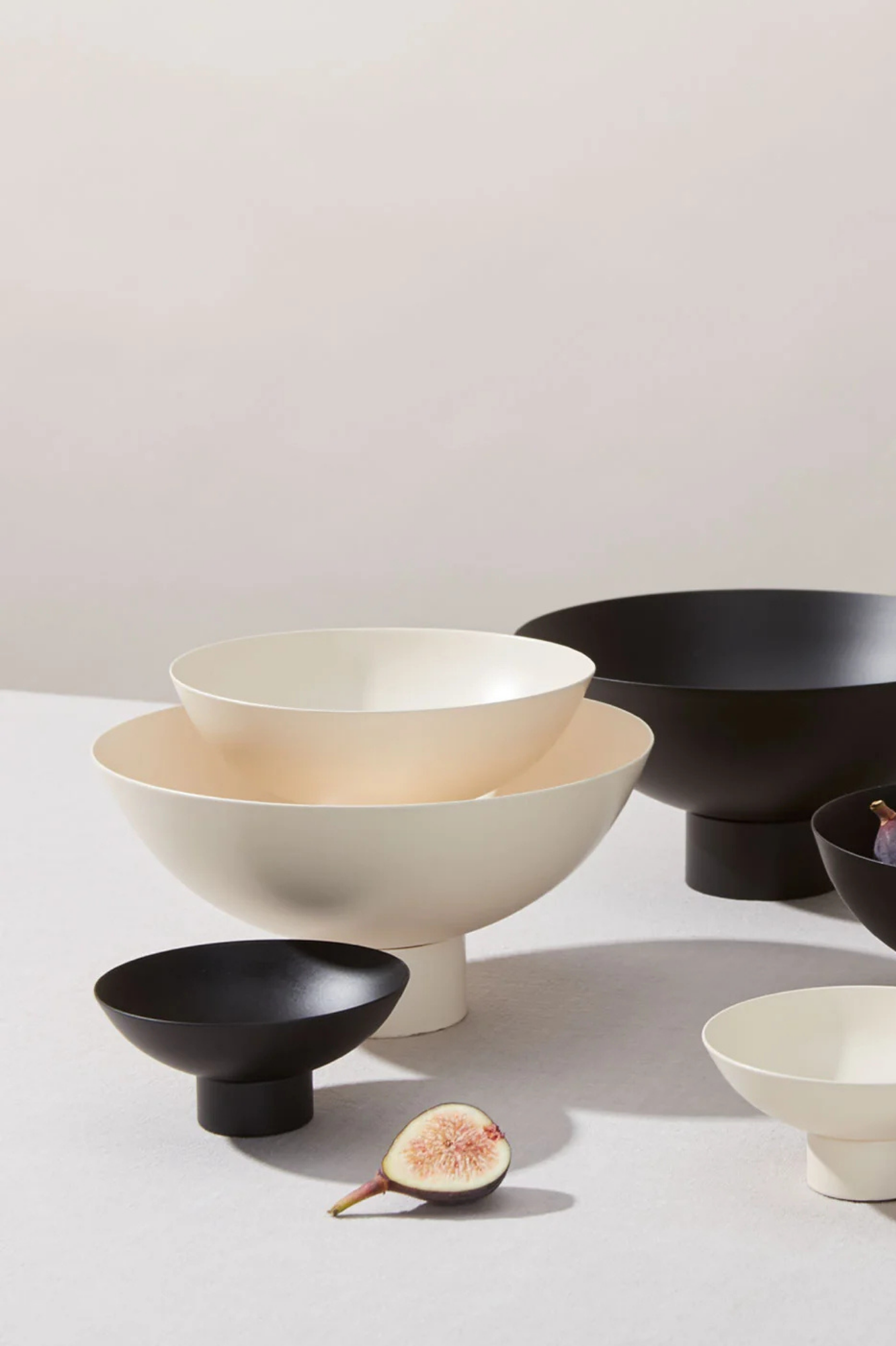 Essential Footed Bowl Large | Ivory