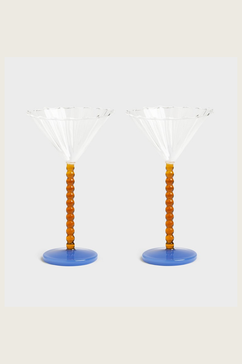 Coupe Perle Amber | Set of 2