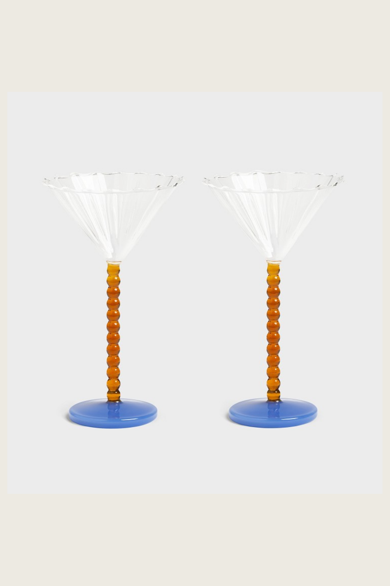 Coupe Perle Amber | Set of 2