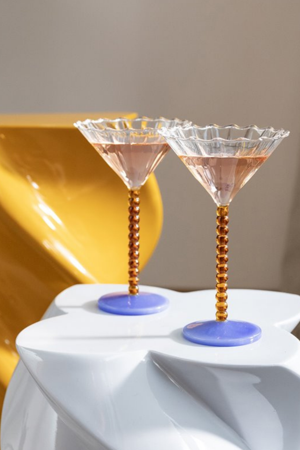 Coupe Perle Amber | Set of 2