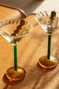 Coupe Perle Green | Set of 2