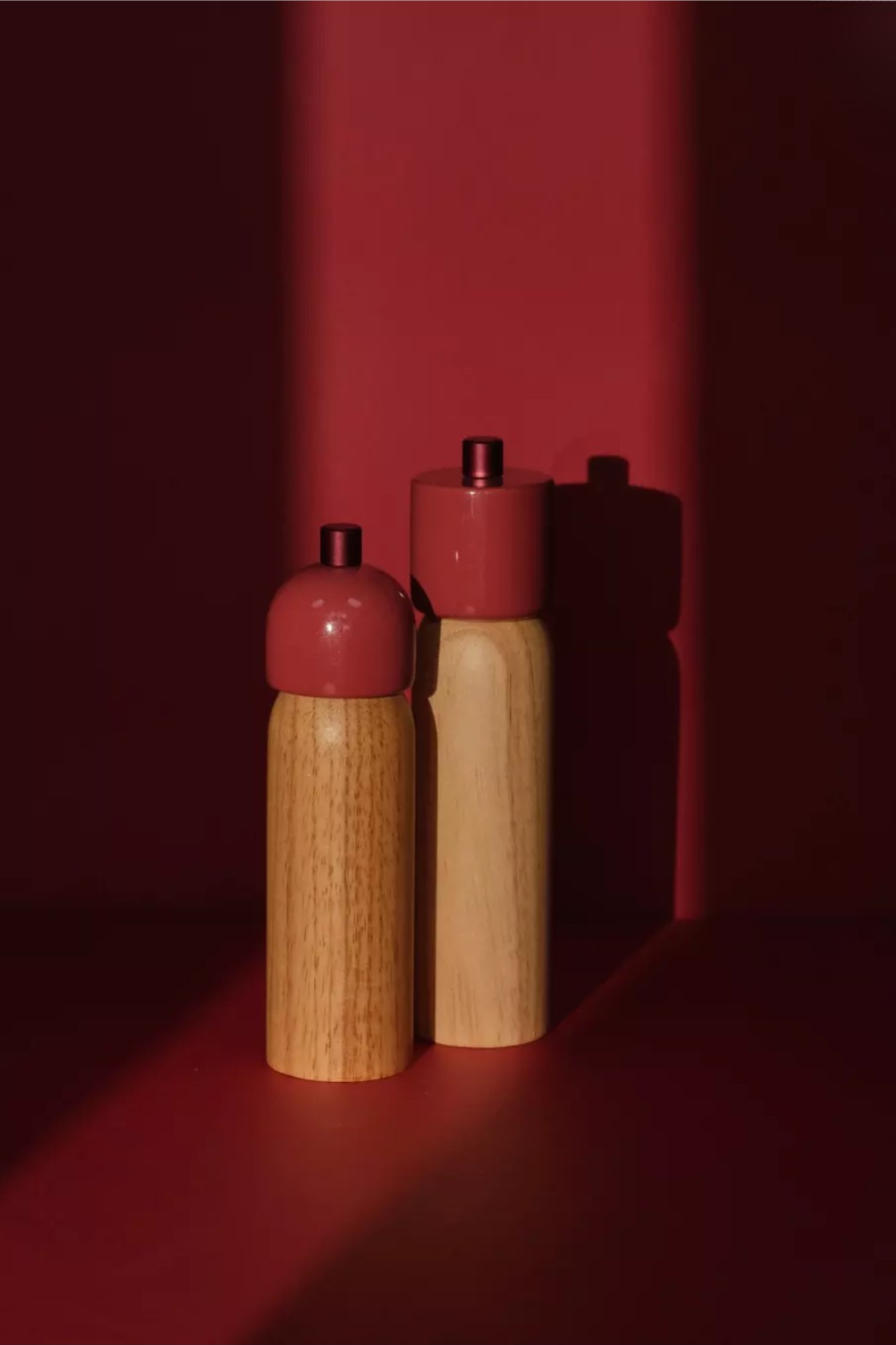Small Salt & Pepper Grinder | Red & Red