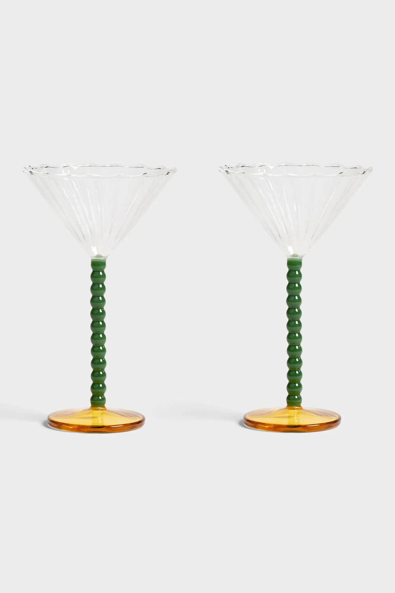 Coupe Perle Green | Set of 2
