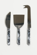 Cheese Knife Black/White | Set of 3