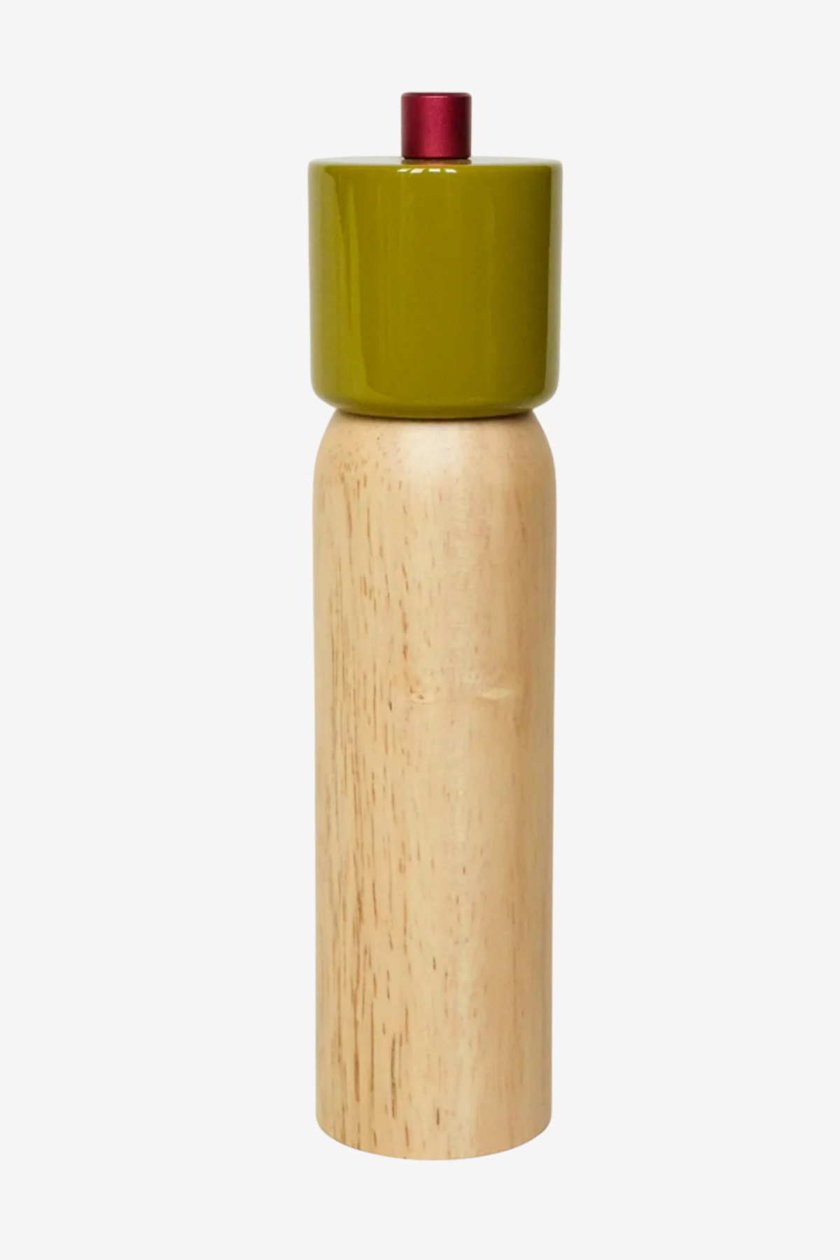 Large Salt & Pepper Grinder | Olive & Red