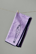 Linen Embroidered Napkins | 'Fish' Set of 2
