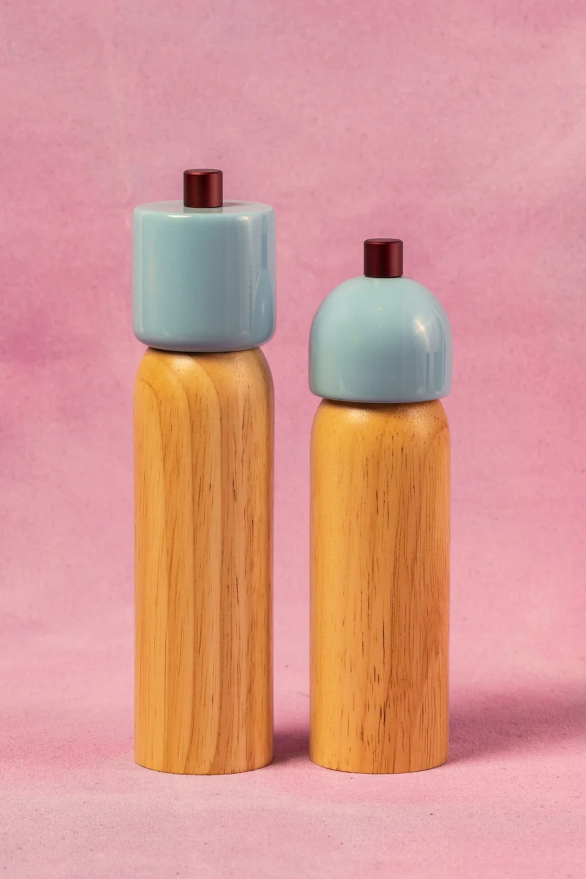 Medium Salt & Pepper Grinder | Sky & Burgundy