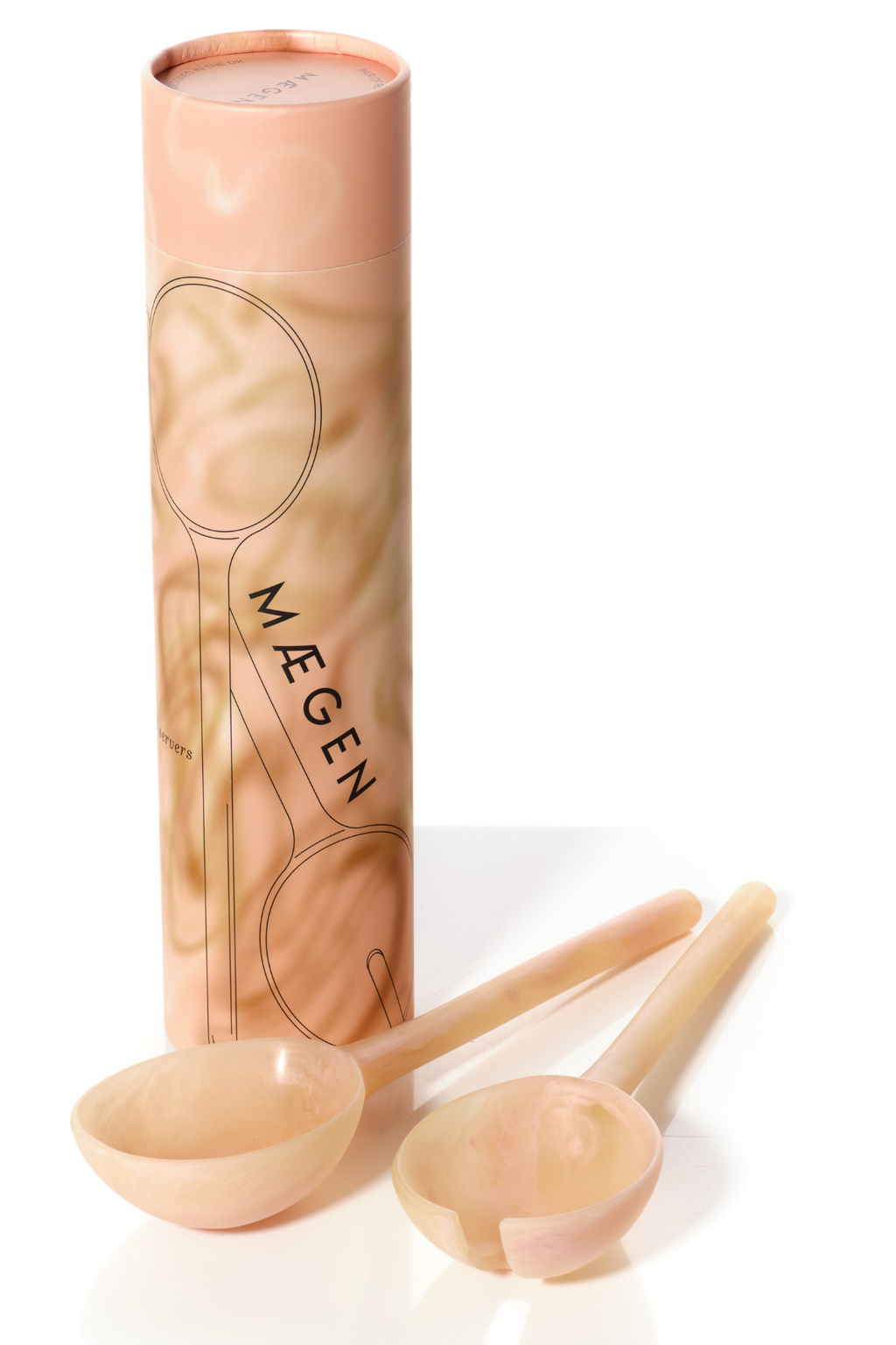 Salad Servers | Coral