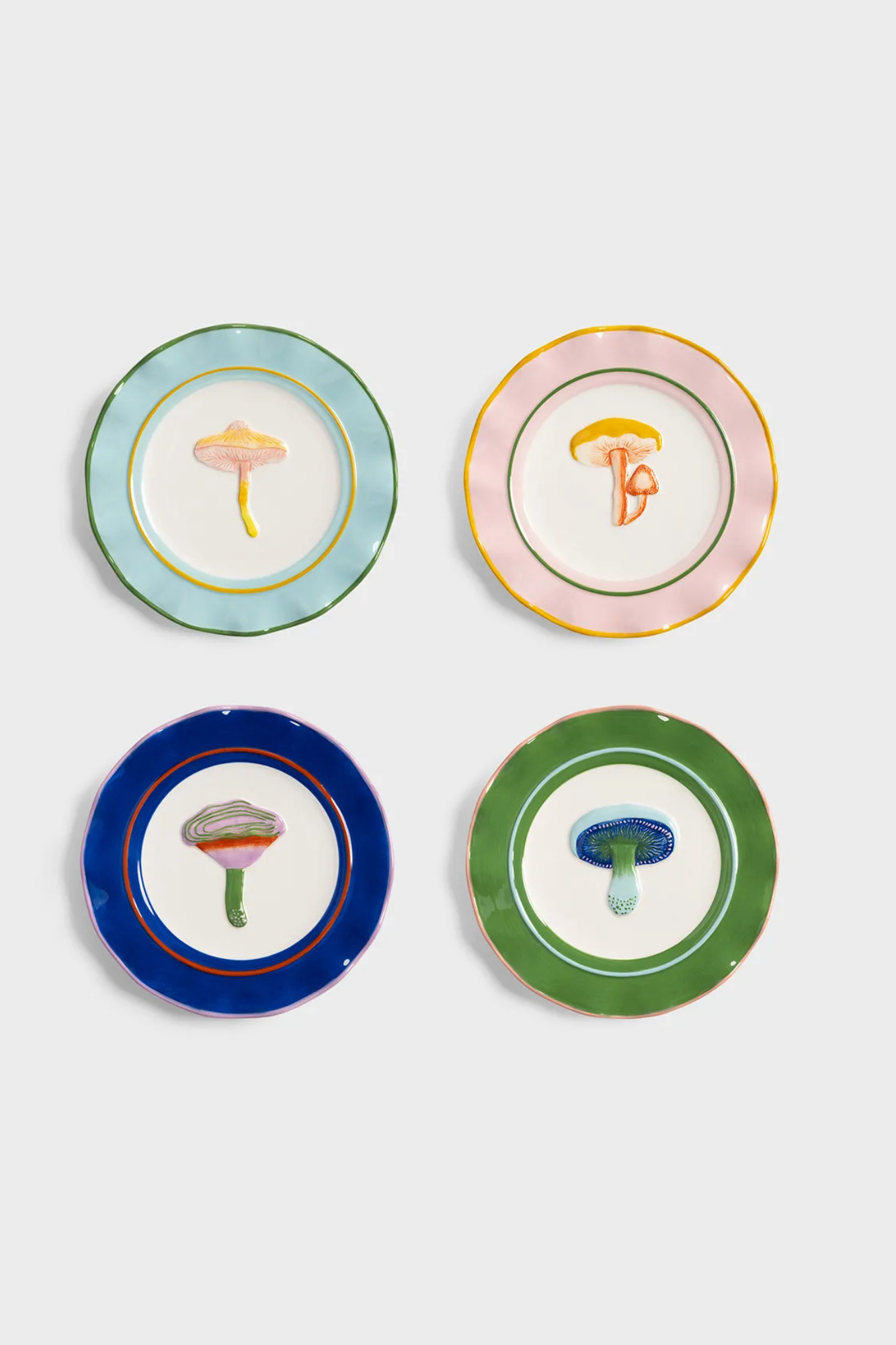 Plate Magic Mushrooms | Set of 4