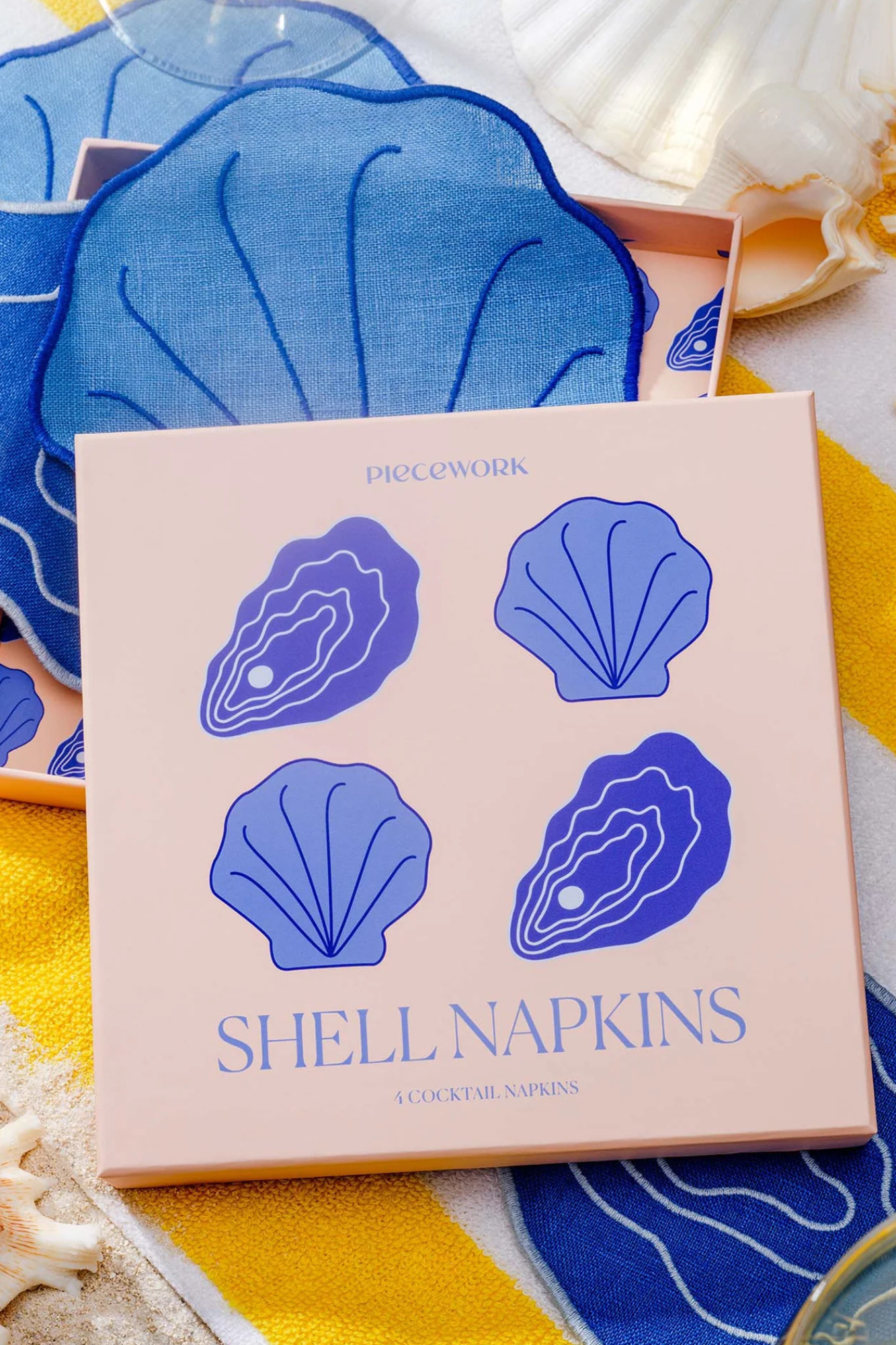 Shell Cocktail Napkins
