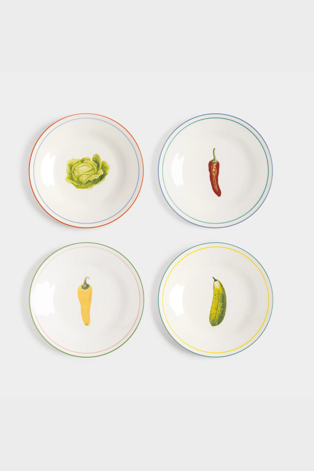 Plate Vegetables | Set of 4
